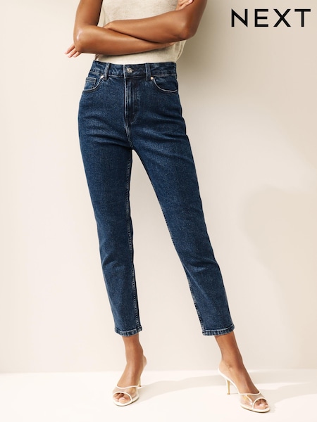 Denim Inky Blue Mom Comfort Stretch Jeans (N57064) | AED10