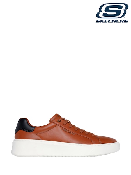 Marrón - Skechers Mens Court Break Suit Trainers (N57069) | 83 €