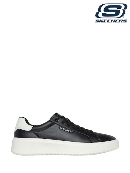 Skechers Black Mens Court Break Suit Trainers (N57070) | €90