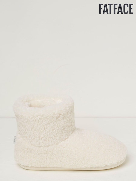 FatFace Natural Brooke Borg Slipper Boots (N57130) | €21.50