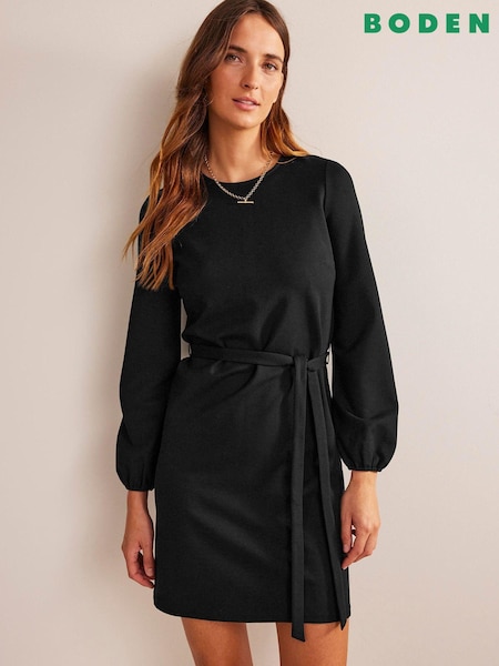 Boden Black Violet Jersey Shift Dress (N57223) | €54