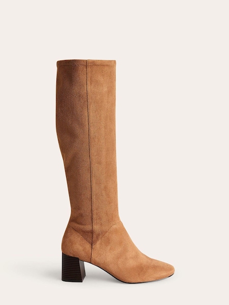 Boden Brown Heeled Stretch Knee High Boots (N57242) | €82