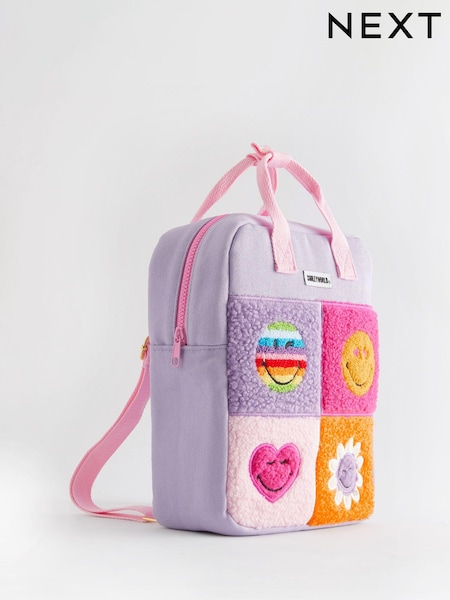 Lilac Purple SMILEYWORLD® Borg Rucksack (N57506) | AED99