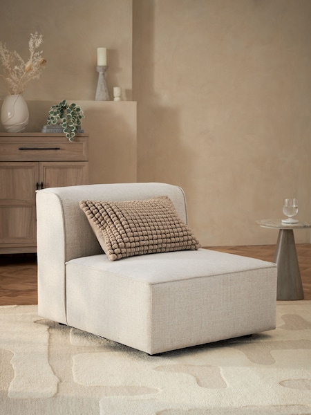Tweedy Plain Light Natural Single Centre Piece Alba Modular Sofa (N57569) | €430