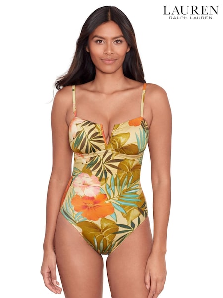 Lauren Ralph Lauren Island Tropical V Wire Swimsuit (N57746) | €89