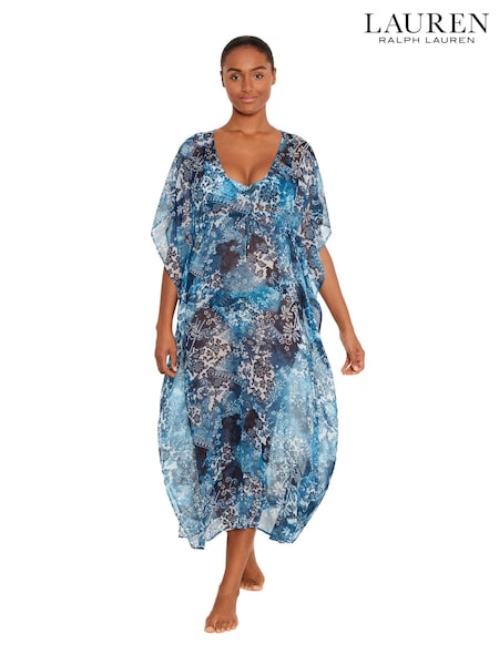 Lauren Ralph Lauren Indigo Patchwork Midi Kaftan (N57751) | €102