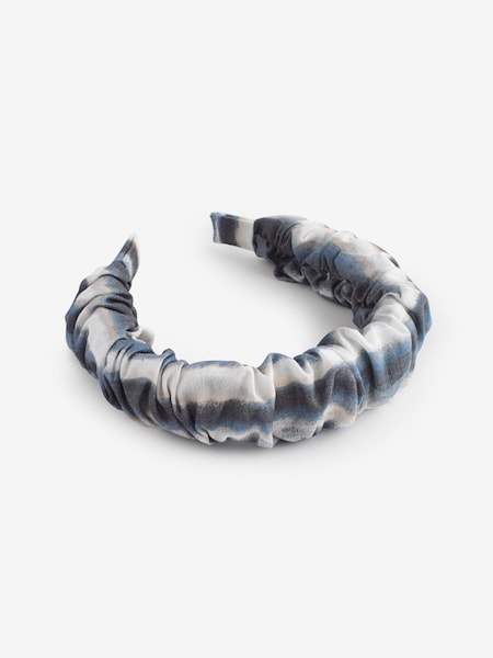 Navy Tie Dye Structured Ruched Headband (N57821) | €5