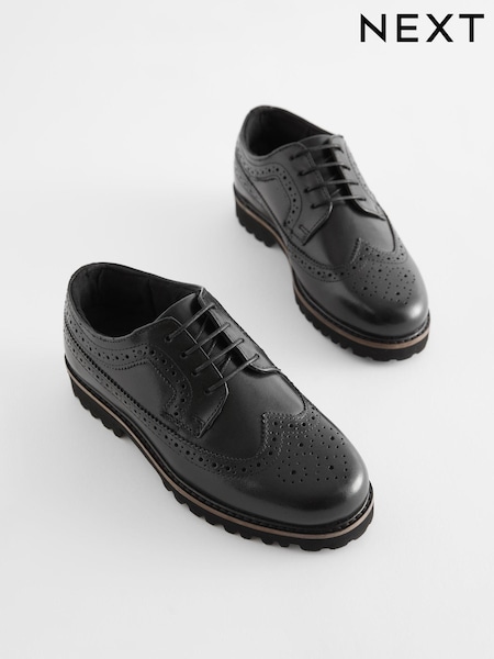 Black Chunky Leather Brogue (N57912) | € 4 - € 5