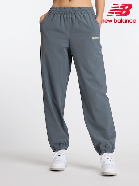 New Balance Grey Athletics Stretch Woven Joggers (N57939) | €35
