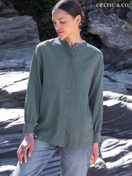 Celtic & Co. Blue Organic Cotton Brushed Shirt (N57990) | €28