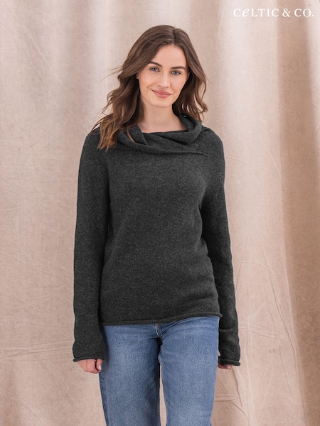 Grau - Celtic & Co. Collared Slouch Jumper (N58116) | 100 €