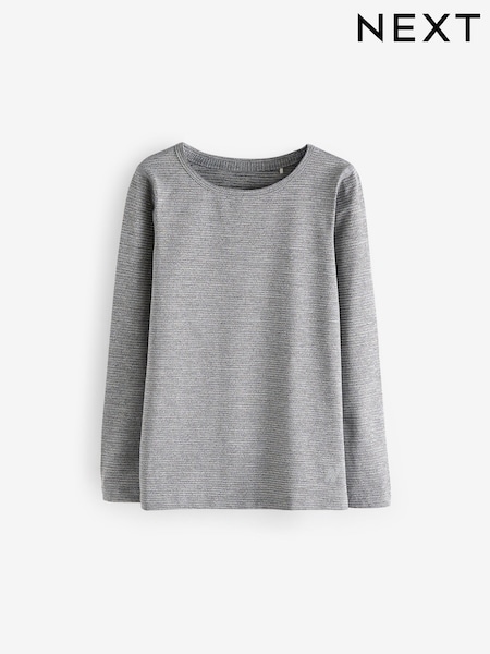 Grey Textured Base Layer Long Sleeve Top (3-16yrs) (N58130) | €9 - €14