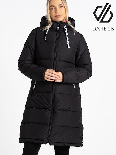 Dare 2b Amble Longline Padded Black Jacket (N58176) | €89
