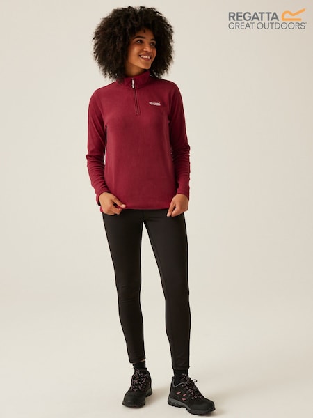 Regatta Dark Red Womens Sweetheart Lightweight Half-Zip Fleece (N58296) | €14