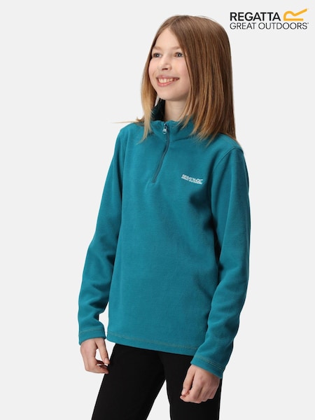 Albastru turcoaz - Bluză Regatta Hot Shot II cu fermoar scurt din fleece (N58307) | 50 LEI