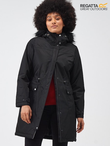 Negru - Jachetă termice impermeabile Regatta Lellani (N58464) | 351 LEI