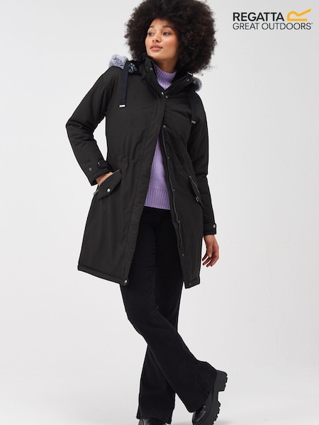 Schwarz - Regatta Samaria Wasserdichte, isolierte Thermojacke (N58466) | 86 €