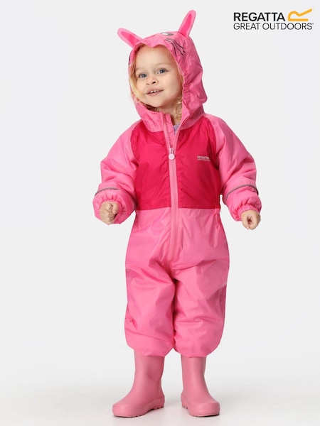 Regatta Pink Mudplay III Waterproof Puddlesuit (N58495) | €12