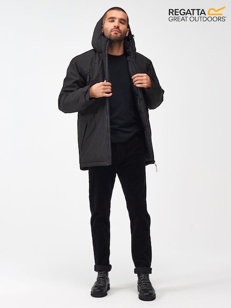 Regatta Black Larrick Waterproof Insulated Thermal Jacket (N58507) | €66