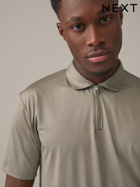 Stone Textured Golf Polo Shirt (N58607) | €4