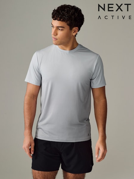 Gris claro - Active Gym Printed Training T-Shirt (N58610) | 27 €