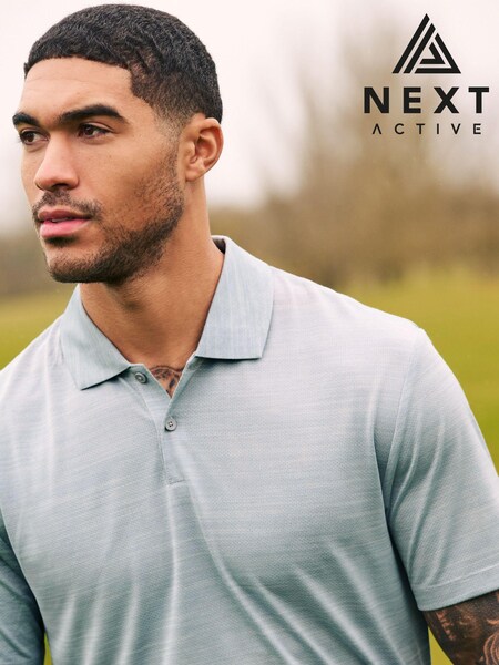 Light Grey Active Mesh Golf Polo Shirt (N58648) | €5