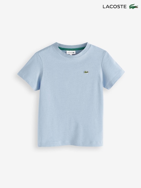 Голубой - Lacoste Plain Jersey T-Shirt (N58697) | €40 - €46
