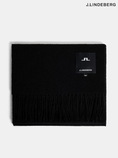 J.Lindeberg Black Wool Scarf (N58904) | €49