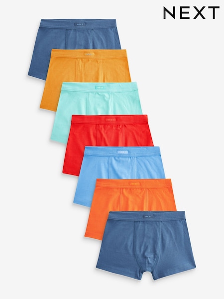 Bright Colour Soft Waistband Trunks 7 Pack (1.5-16yrs) (N59121) | €18 - €23