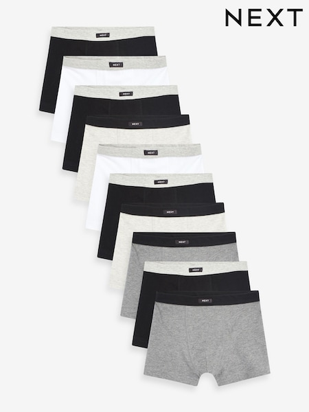 Grau - Soft Waistband Trunks 10 Pack (2-16yrs) (N59123) | 38 € - 45 €