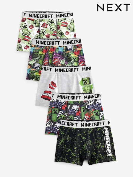 Minecraft - License Trunks 5 Pack (3-16yrs) (N59127) | ‏99 ر.ق. - ‏124 ر.ق.