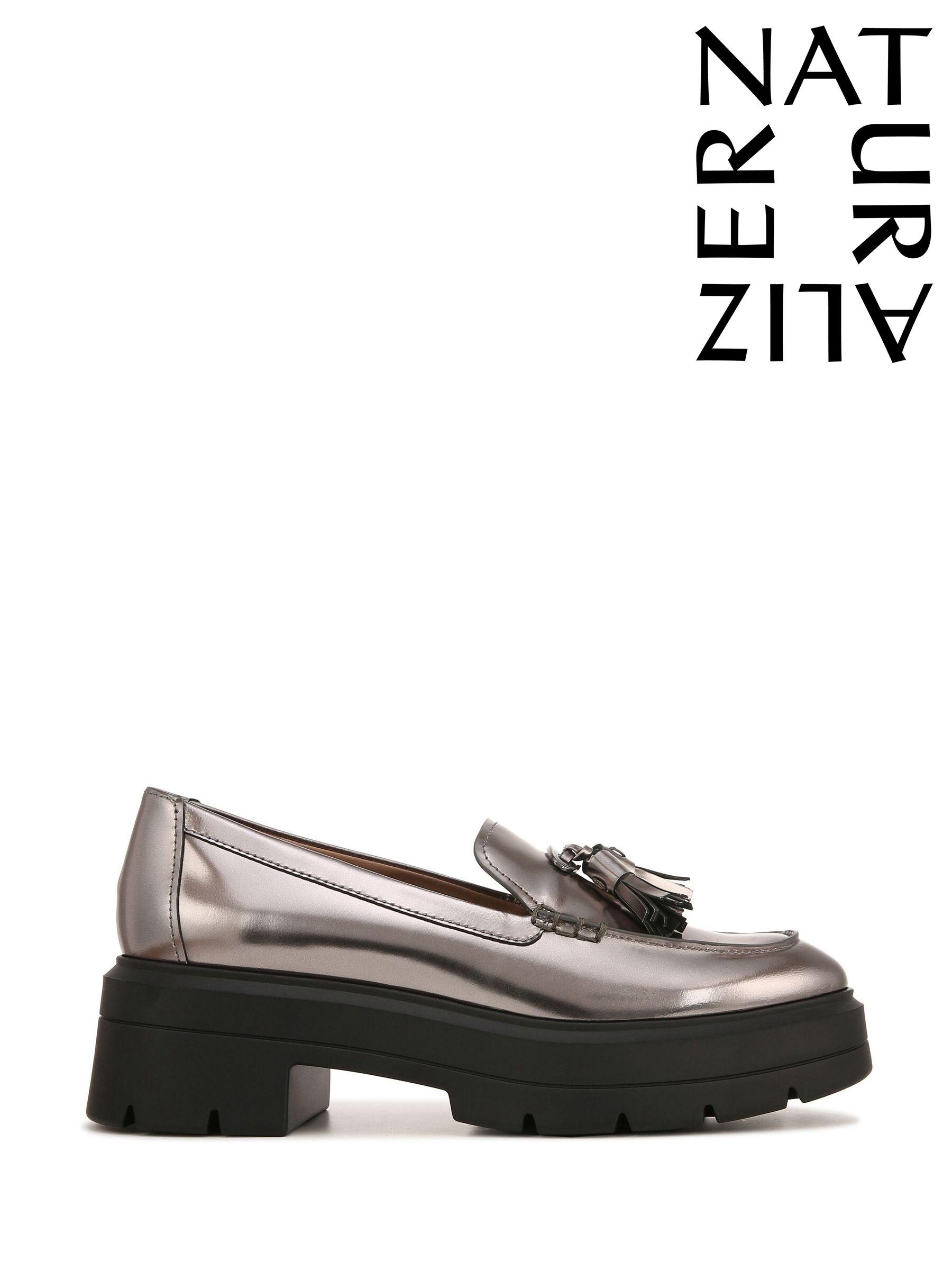 Naturalizer Silver Metallic Flat Partywear Shoes Next Luxembourg