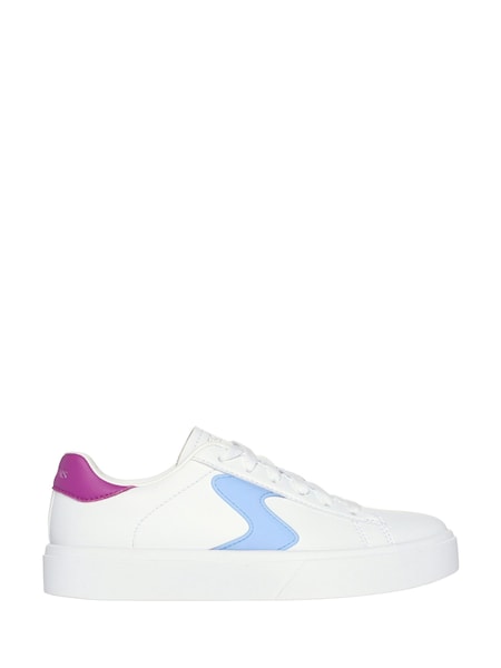 Skechers White blue Girls Eden Lx Feeling Fierce Trainers (N59243) | €16