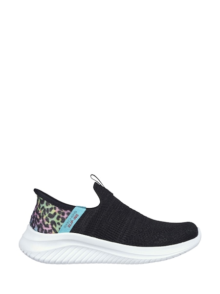 Skechers Black Ultra Flex 3.0 Slip In Colour Wild Trainers (N59245) | AED65
