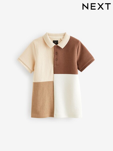 Rjava - Colourblock Short Sleeve Polo Shirt (3-16yrs) (N59604) | € 10 - € 14
