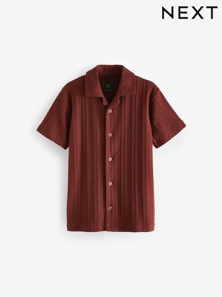 Rdeče testurirane - Short Sleeve Shirt (3-16yrs) (N59613) | € 10 - € 14