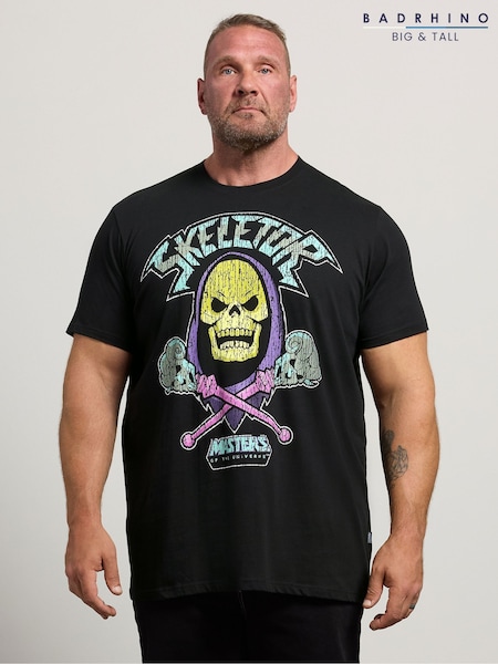 Black - Long Badrhino Big & Tall Masters Of Universe T-shirt