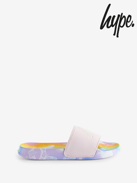 Hype. Girls Multi Strobe Butterfly Script Sliders (N59872) | ‏10 د.ك.‏