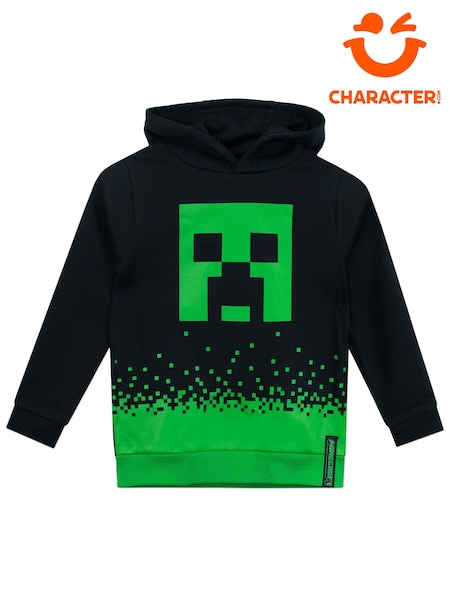 Character Black 100% Cotton Minecraft Hoodie (N59895) | 104 QAR