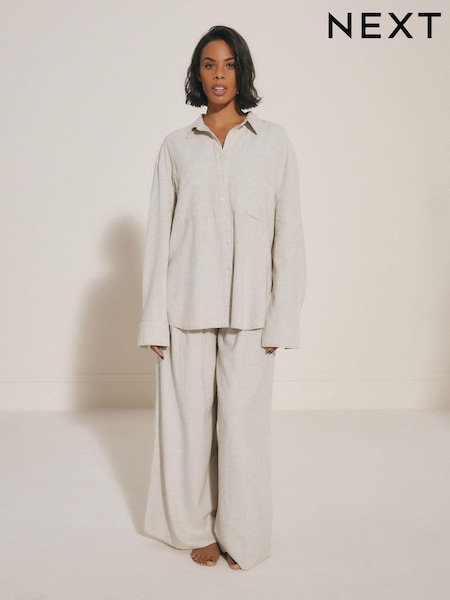 kameno siva - Rochelle Wide Leg Trousers (N60394) | € 19