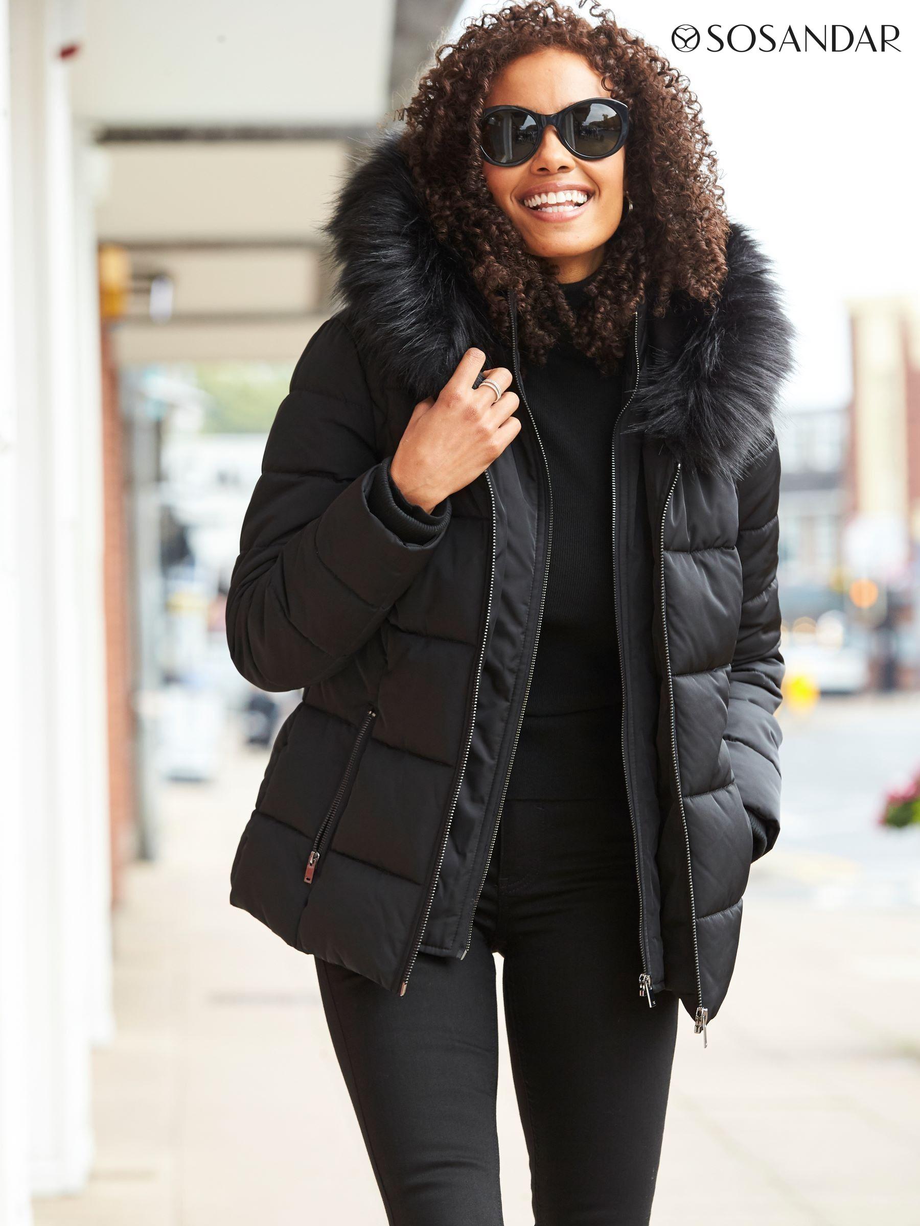 ジャケット・アウター  Faux Fur Coat Women's, Short, Faux Fur, Coatsandjackets | Next Japan