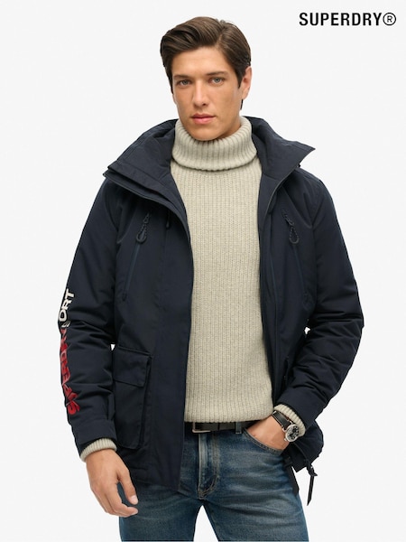 Superdry Blue Hooded Ultimate Windbreaker Coat (N60624) | €64