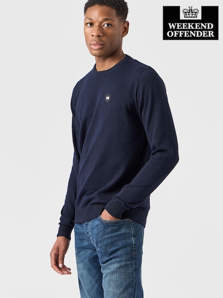 Weekend Offender Navy Blue Solace Sweatshirt (N60768) | €38