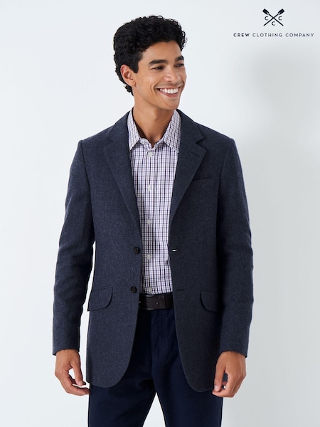 Crew Clothing Company Blue Wool Classic Blazer (N60887) | €114