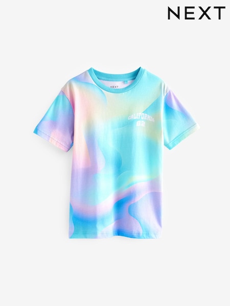 Multi All-Over Print Short Sleeves 100% Cotton T-Shirt (3-16yrs) (N60940) | €9 - €13