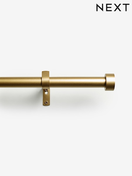 Gold Stud Finial Extendable 28mm Curtain Pole Kit (N60948) | €46 - €66