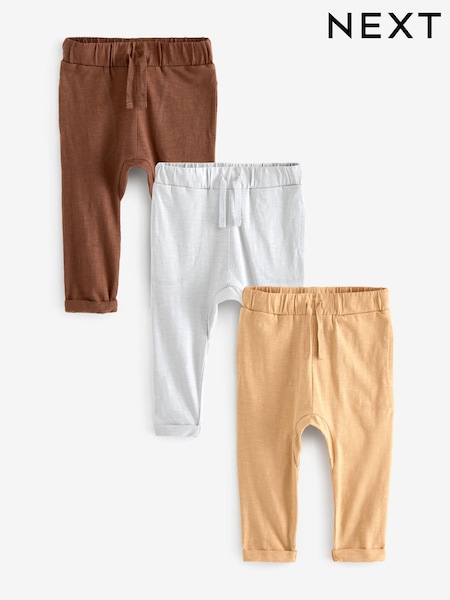 Minerali - 100% Cotton Lightweight Joggers 3 Pack (3mths-7yrs) (N61135) | € 14 - € 17