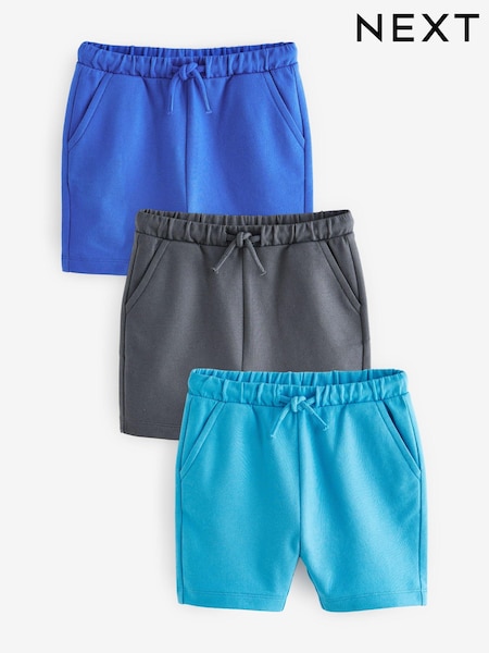 Azul/Verde azulado/Mineral - Jersey Shorts 3 Pack (3mths-7yrs) (N61138) | 14 € - 22 €