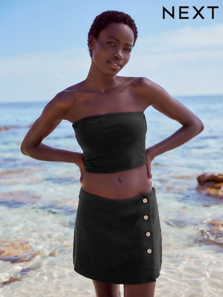 Black Linen Blend Skort (N61318) | €14