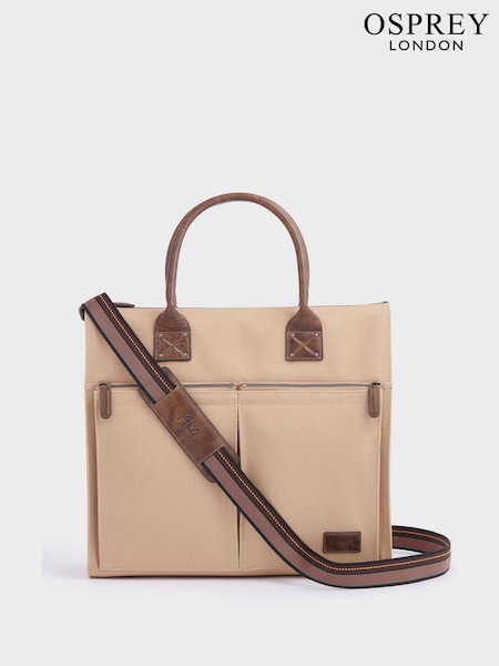 OSPREY LONDON The Maverick Canvas and Leather Cabin Bag with Washbag (N61538) | AED1,427